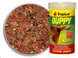Tropical Premium Line Guppy Flakes 100ml/20gr mangime di base per Guppy, con sale marino