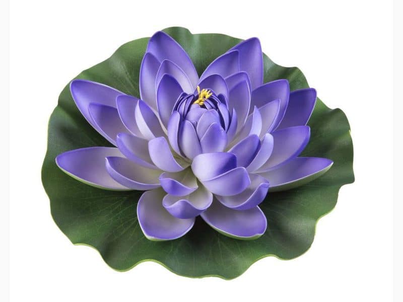 Velda Floating Lotus Foam Purple Ø10cm - decorazione sintetica galleggiante per laghetti