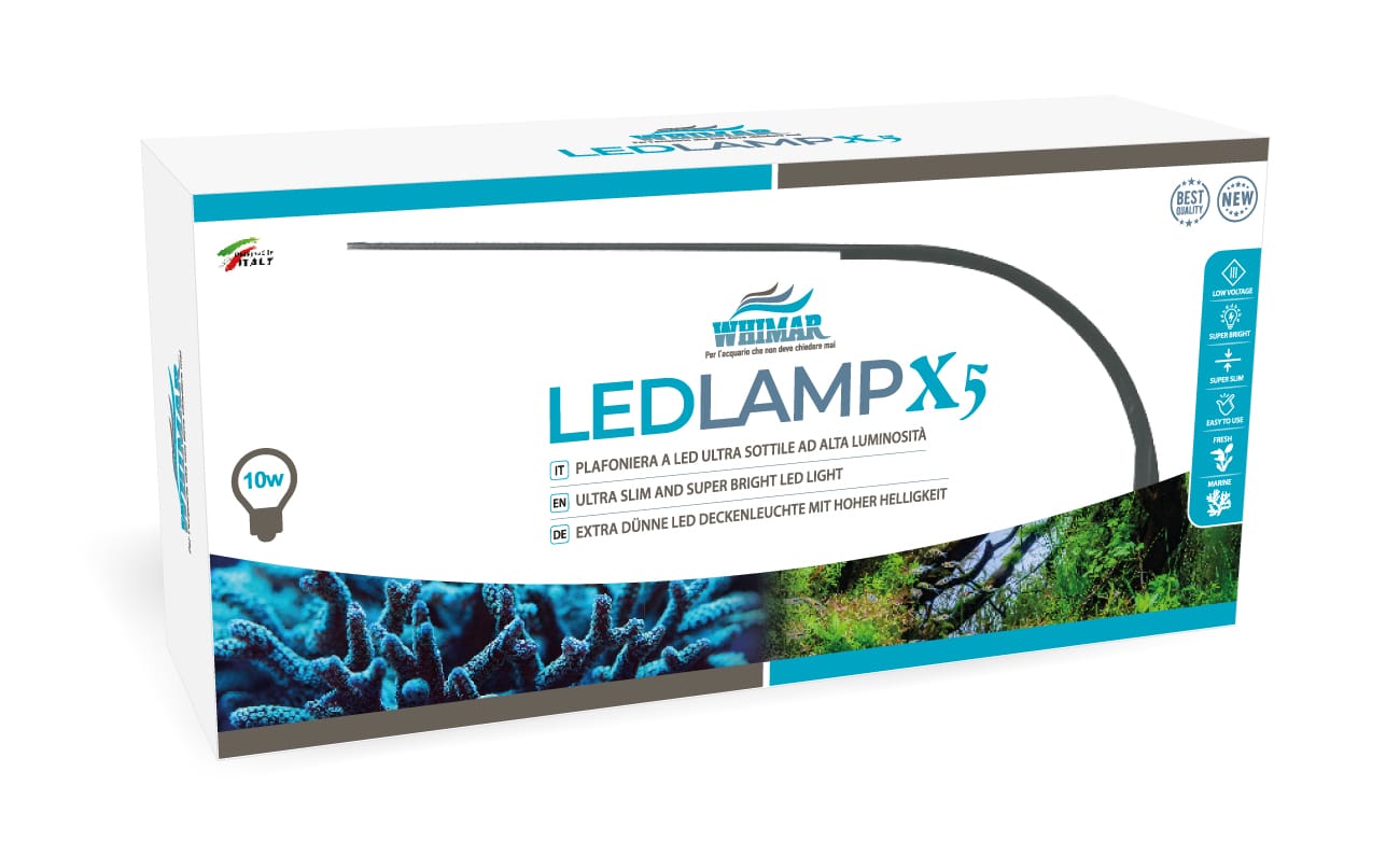 Whimar - LED Lamp X5 Cool White colore Nero